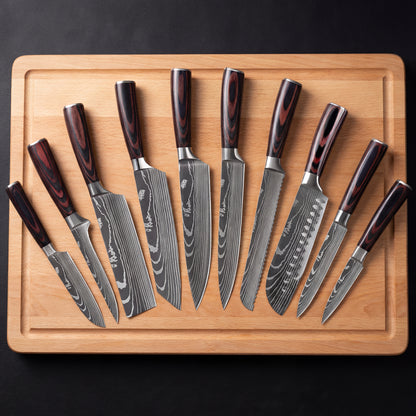 Chef's Damascus Knife Set