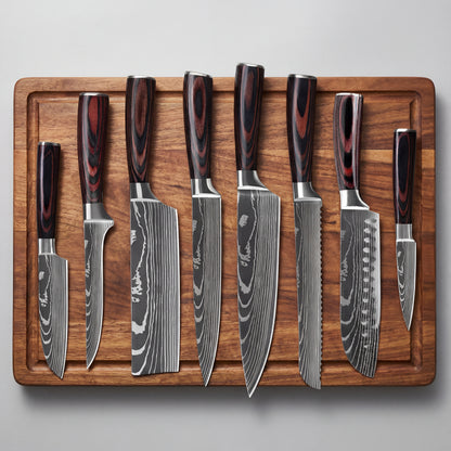 Chef's Damascus Knife Set