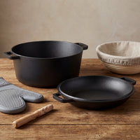 2-in-1 Cast Iron Dutch Oven | 5QT