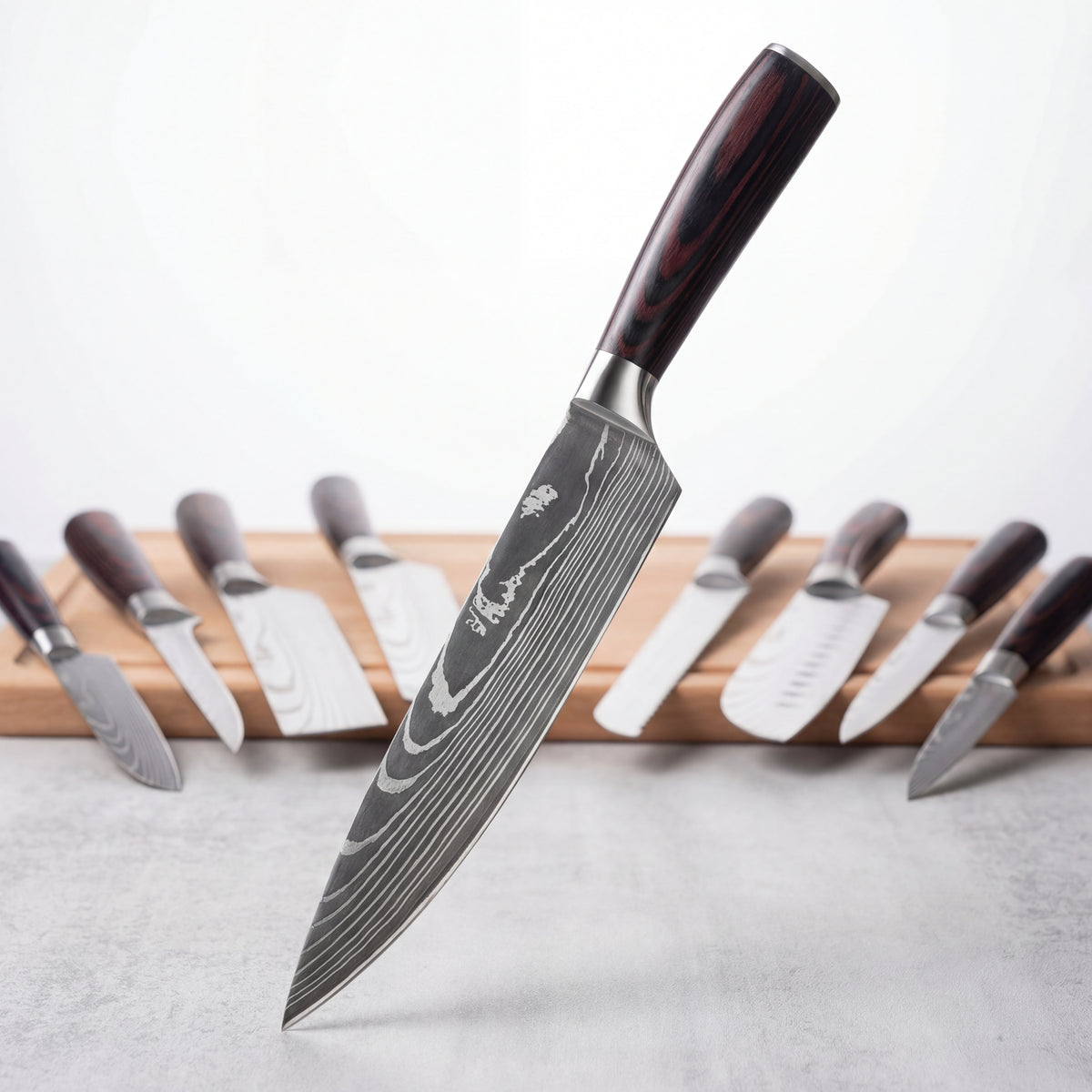Chef's Damascus Knife Set