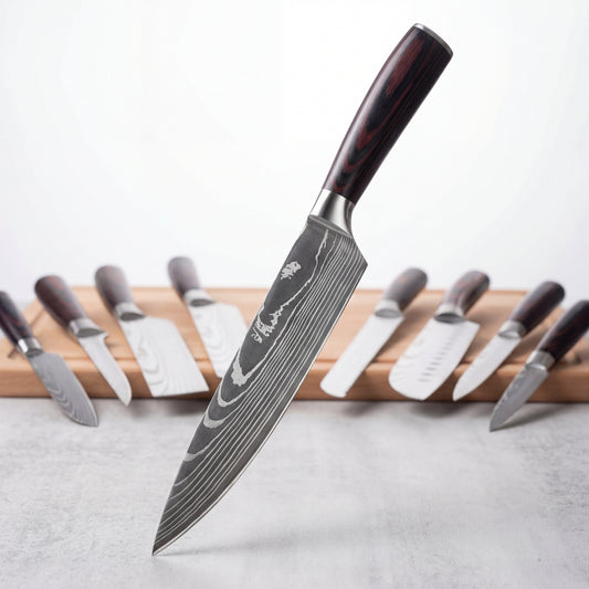 Chef's Damascus Knife Set