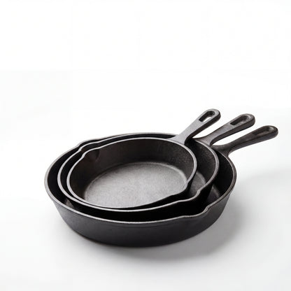 3-Piece Cast Iron Skillet Set