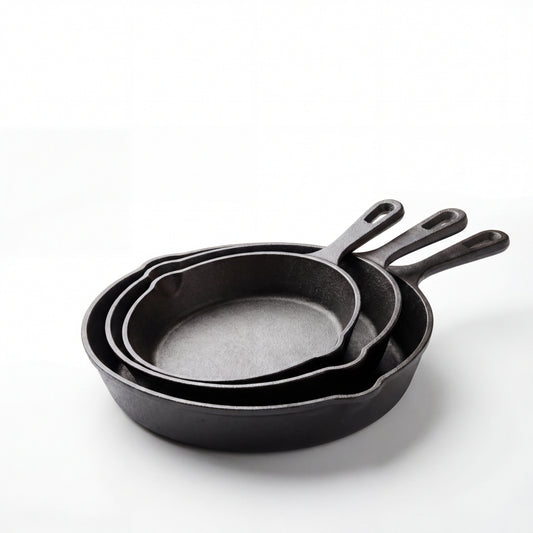 3-Piece Cast Iron Skillet Set